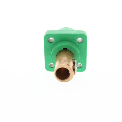 T-Series Green Double Set Screw Panel Mount Male T41SMSS-GRN