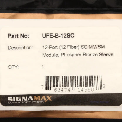 SignaMax UFE-B-12SC 12-Port (12 Fiber) SC Bronze Sleeve Module