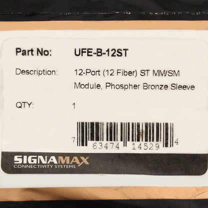 SignaMax UFE-B-12ST 12-Port (12 FIber) ST Bronze Sleeve Module