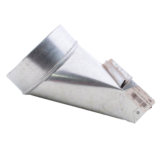 Snappy 13-206 90 Degree Galvanized Steel Stack Boot 2-1/4 x 10 in. 6 in. Dia