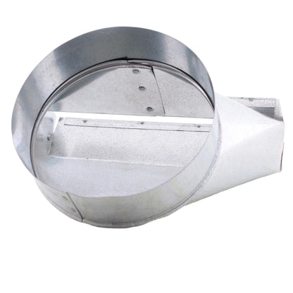 Snappy 13-206 90 Degree Galvanized Steel Stack Boot 2-1/4 x 10 in. 6 in. Dia