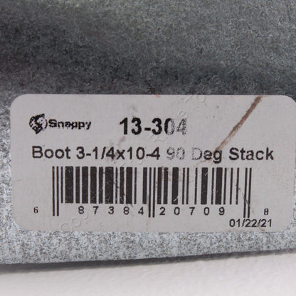 Snappy 13-304 Galvanized Steel 90� Boot Stack 3.25" x 10-4" Regulator for HVAC