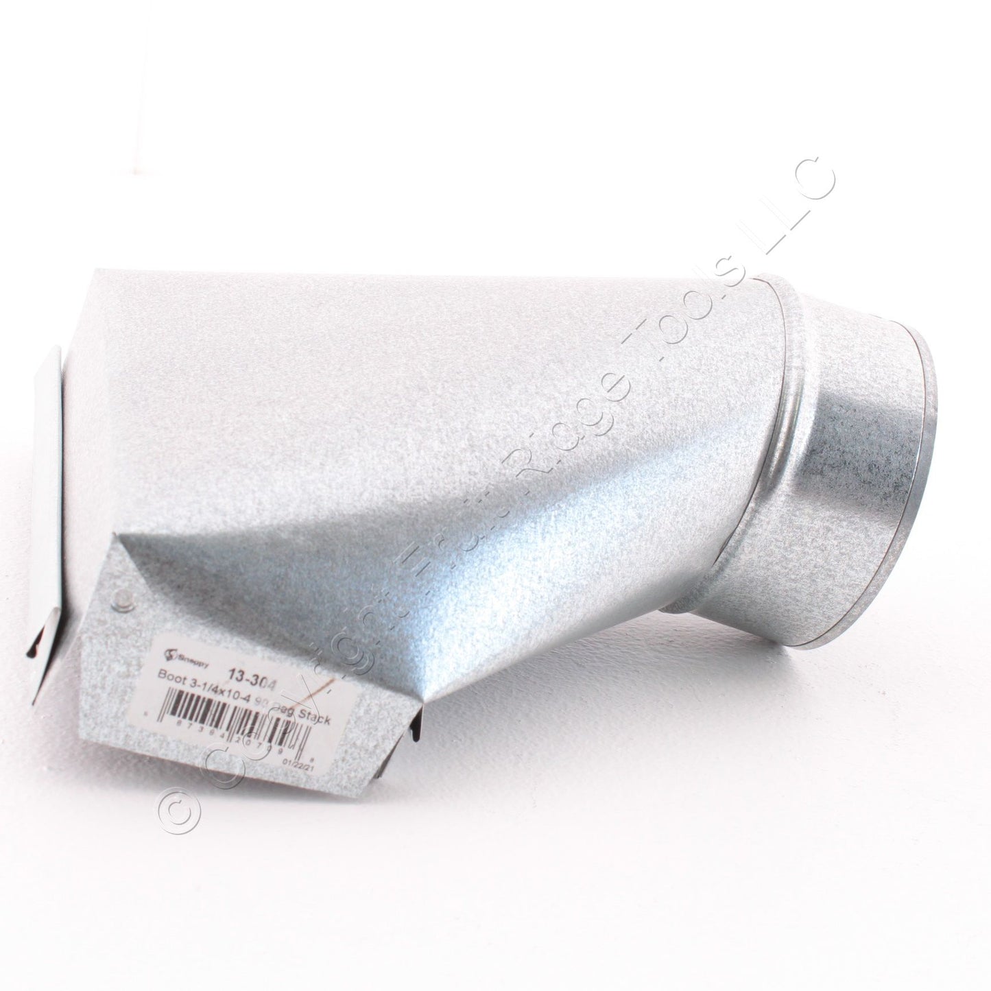 Snappy 13-304 Galvanized Steel 90� Boot Stack 3.25" x 10-4" Regulator for HVAC