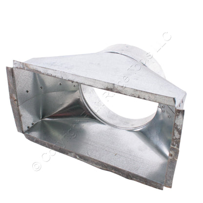 Snappy 82-061207 Galvanized Funnel Register Box 12" Lx6" W Steel Hot Dipped