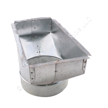 Snappy 82-061207 Galvanized Funnel Register Box 12" Lx6" W Steel Hot Dipped