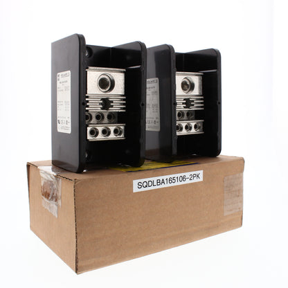 2 Square D Power Distribution Blocks 600V 310A LBA165106