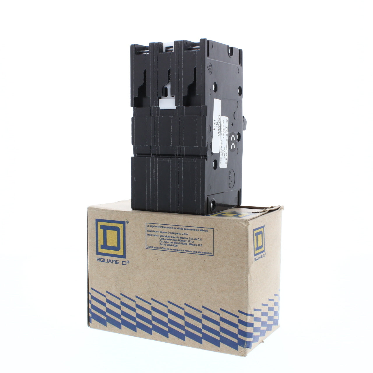Square D QOU380 Miniature Circuit Breaker 80A 240VAC 3-Pole DIN Rail Mount