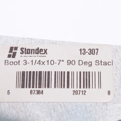 Standex 13-307 Boot 3-1/4 x 10-7" 90 Degree Stack