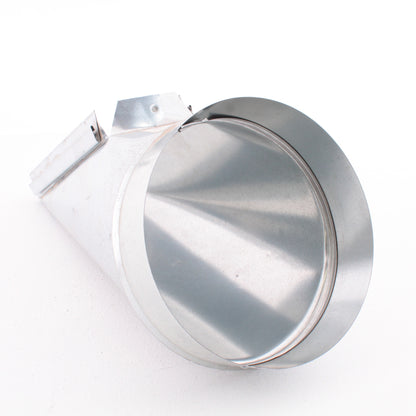 Standex 17-307 Galvanized Duct Elbow 3.25" x 10-7" Center End with Adj Angle