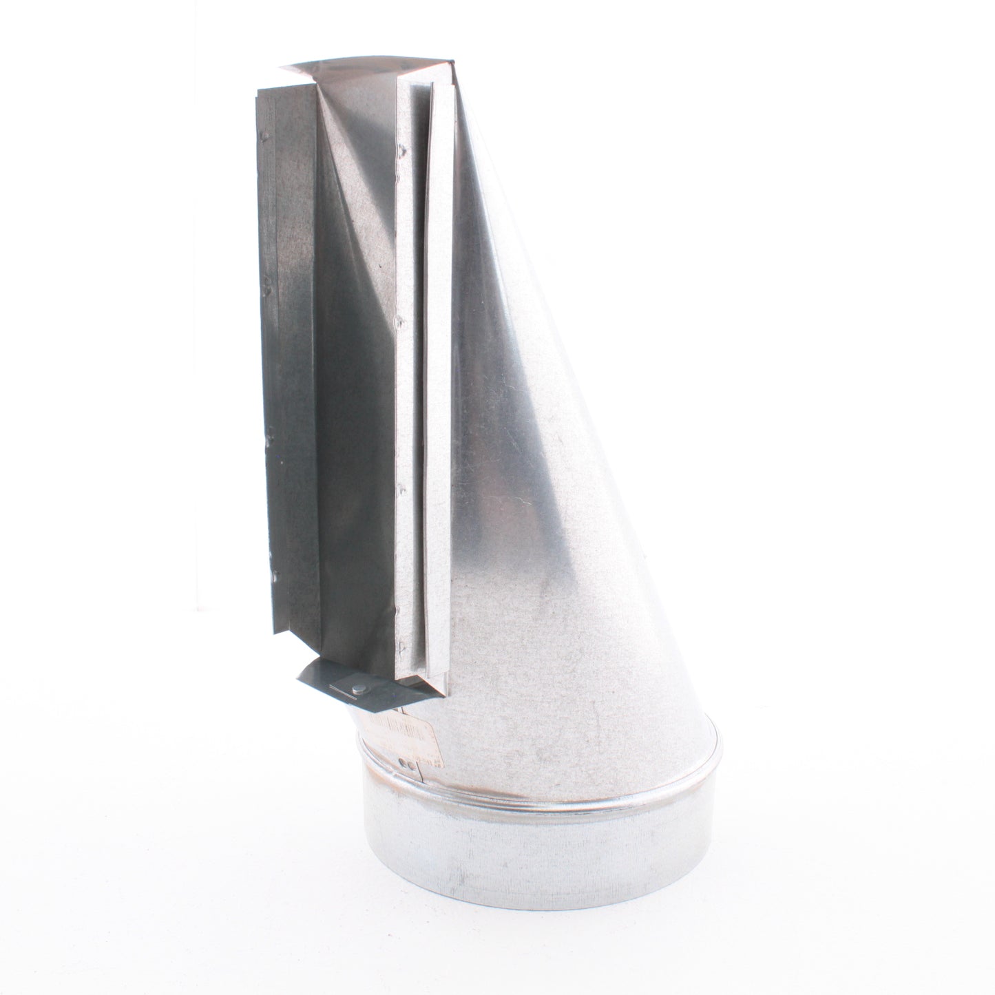 Standex 17-307 Galvanized Duct Elbow 3.25" x 10-7" Center End with Adj Angle