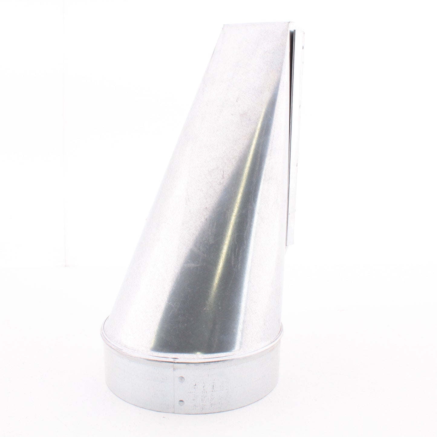 Standex 17-307 Galvanized Duct Elbow 3.25" x 10-7" Center End with Adj Angle