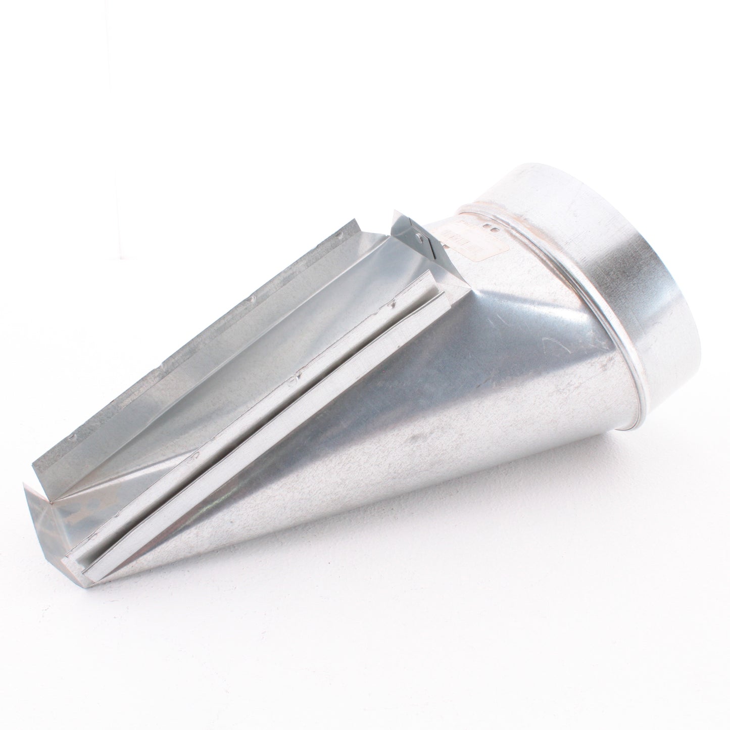 Standex 17-307 Galvanized Duct Elbow 3.25" x 10-7" Center End with Adj Angle