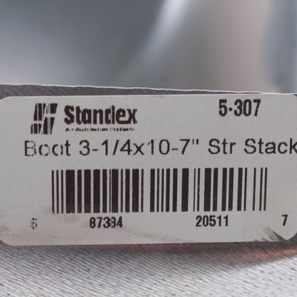 Standex 5-307 Straight  3.25" x 10" x 7" Hood Transition Fan Boot Collar Crimped