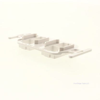 Suttle White 4-Port Quad Floor Mounting Plate 1064