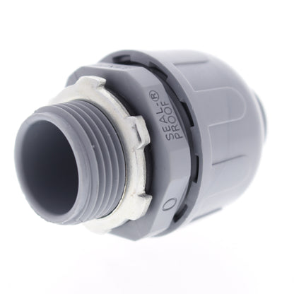 Southwire 58133701 Gray 3/4" Nylon Liquid-Tight Fitting Type-B Connector