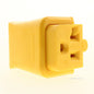 Sylvania Yellow 2-Piece Dead Front Grounding Connector w/ Cord Clamp 2P3W 20A