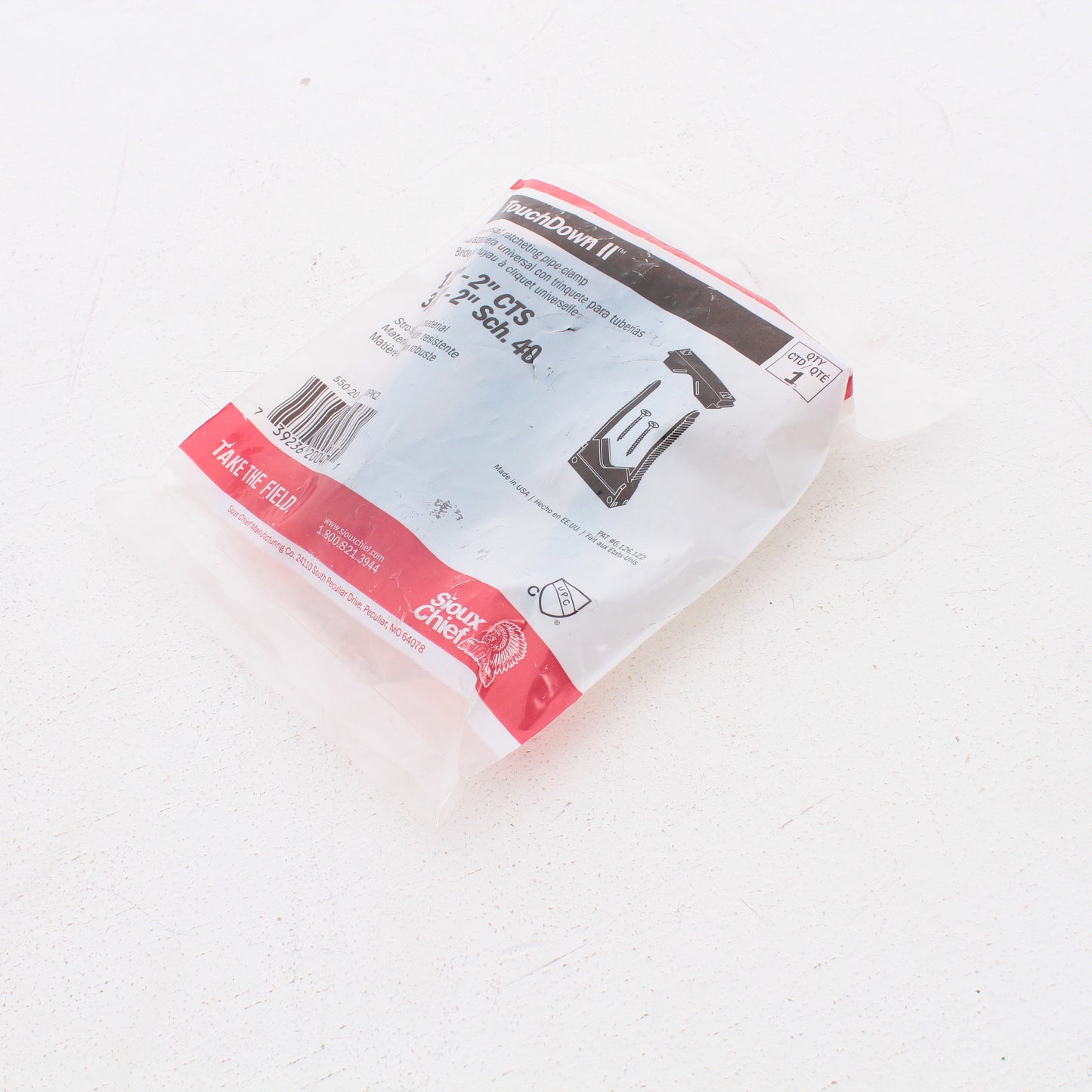 TakeDown II SC550-20 Universal Ratcheting Pipe Clamp 1/2"-2" CTS