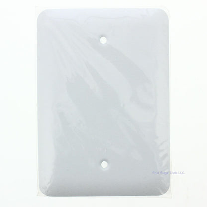 Taymac WMTW-B White Metal Mid-Size Textured Blank Wallplate Cover