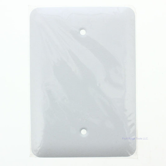 Taymac WMTW-B White Metal Mid-Size Textured Blank Wallplate Cover