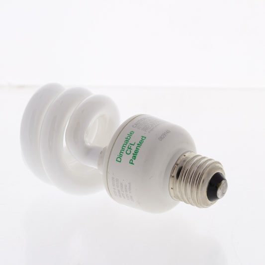TCP 72A19 Dimmable Compact Fluorescent Spring Spiral Bulb E26 Base 20W 120V