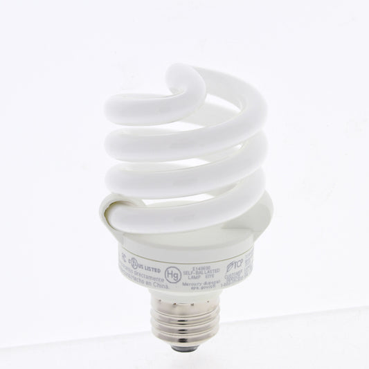 TCP 4891835K Full Springlamp E26 Spiral Light Bulb 18W 120V 35K