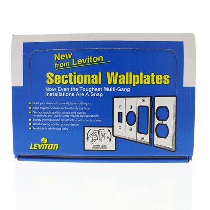 Leviton Customizable Sectional Wallplate Assortment E432IS32277N