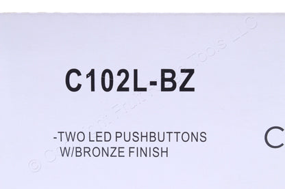 Teiber Bronze 2-Light Push Button Door Chime C102L-BZ