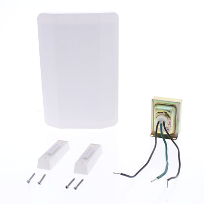 Teiber White 2-Light Push Button Door Chime C105L-W