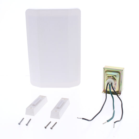 Teiber White 2-Light Push Button Door Chime C105L-W