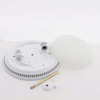 Teiber Decorative Bath Fan Light Alabaster Swirl Glass 70CFM/ 57 Decibels