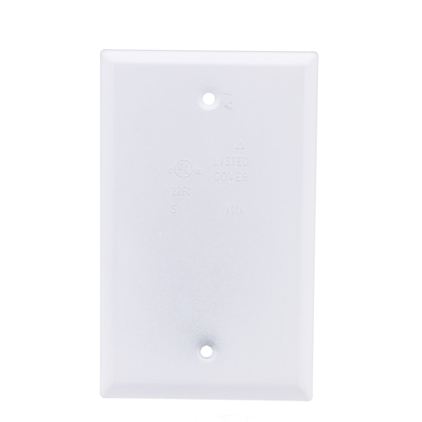 Thomas & Betts S340WHE White 1-Gang Metal Blank Cover