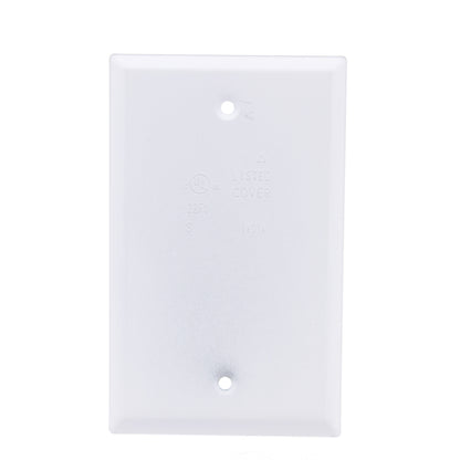 Thomas & Betts S340WHE White 1-Gang Metal Blank Cover