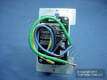 Leviton TPI06-1LG Gray TouchPoint Touch Light Dimmer Switch Decora 600W