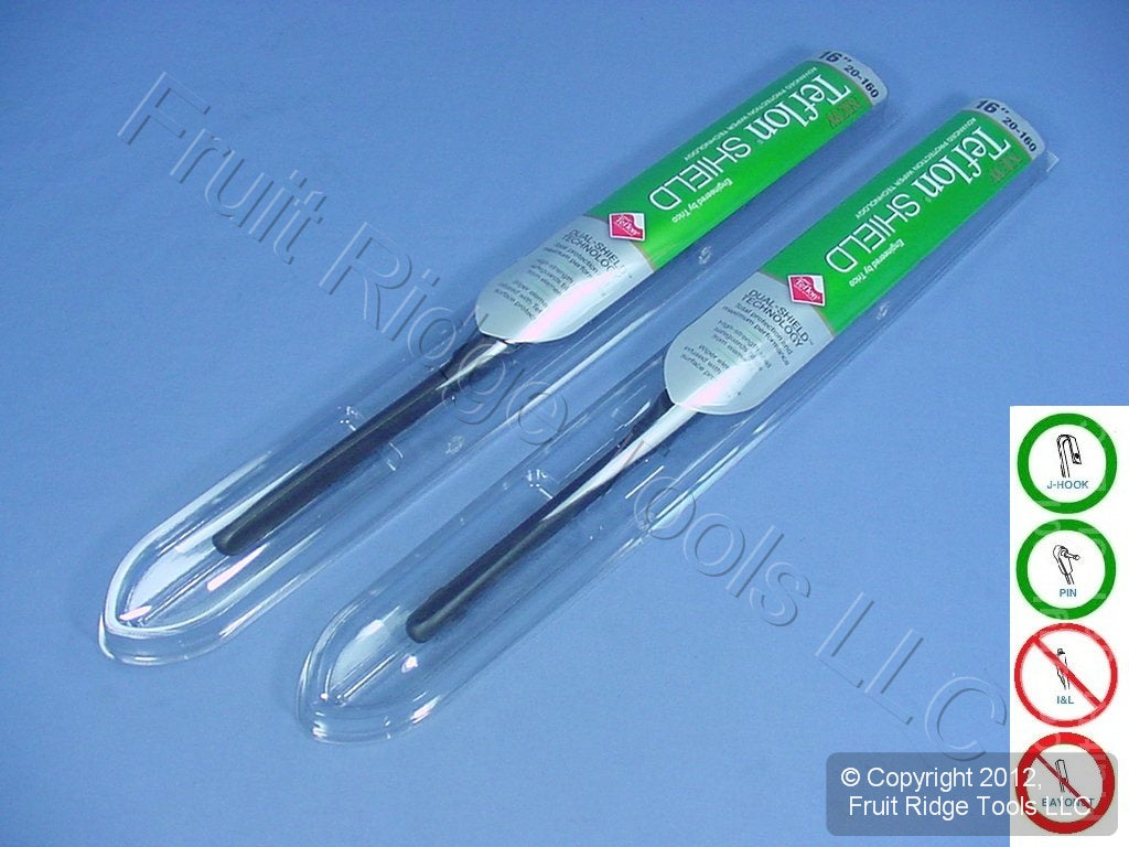 Pair Trico 20-160 16" Dual-Shield Premium All-Weather Windshield Wiper Blades
