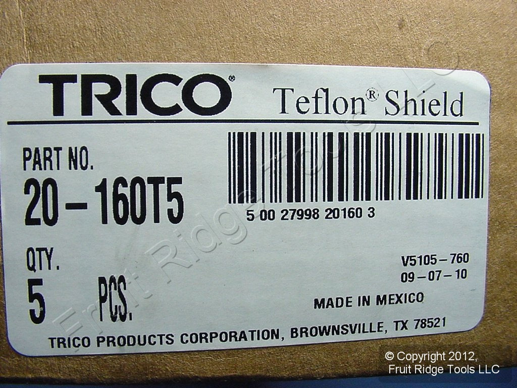 5-Pack Trico 20-160 16" Dual-Shield Premium All-Weather Windshield Wiper Blades