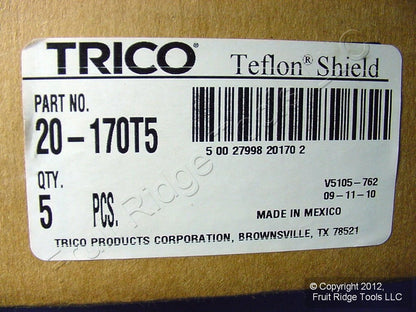5-Pack Trico 20-170 17" Dual-Shield Premium All-Weather Windshield Wiper Blades