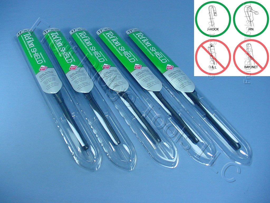 5-Pack Trico 20-170 17" Dual-Shield Premium All-Weather Windshield Wiper Blades