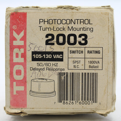 Tork 2003 Turn-Lock Mounting Photocontrol Photoelectrical Control