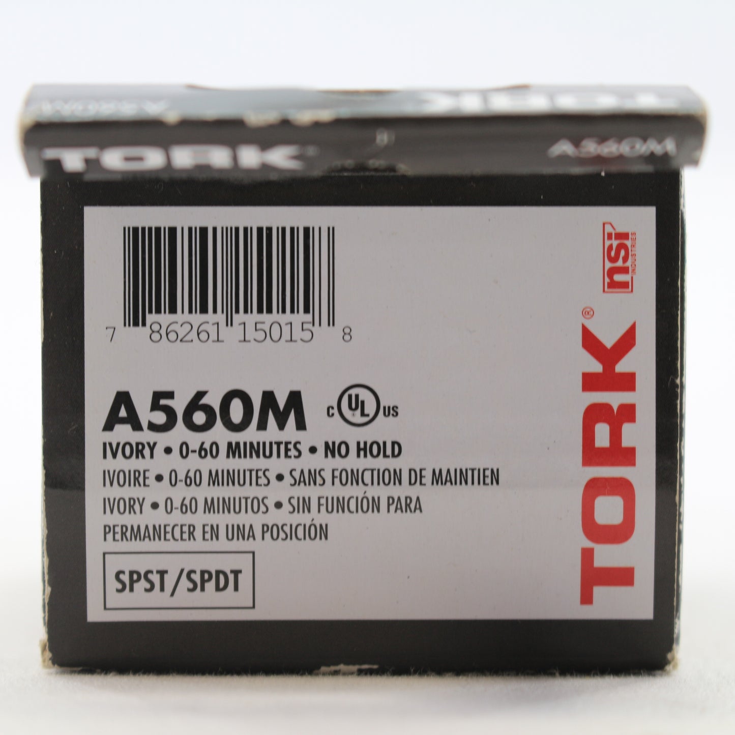 Tork Nsi 60-Minute Ivory A560M Spring-Wound In-Wall Twist Timer Faceplate