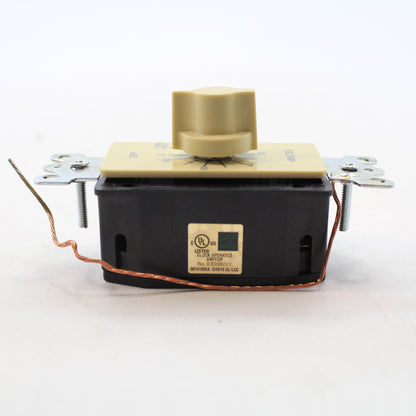 Tork Nsi 60-Minute Ivory A560M Spring-Wound In-Wall Twist Timer Faceplate