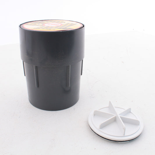 True Set Adjustable PVC In Floor Drain TP432N 4" Round