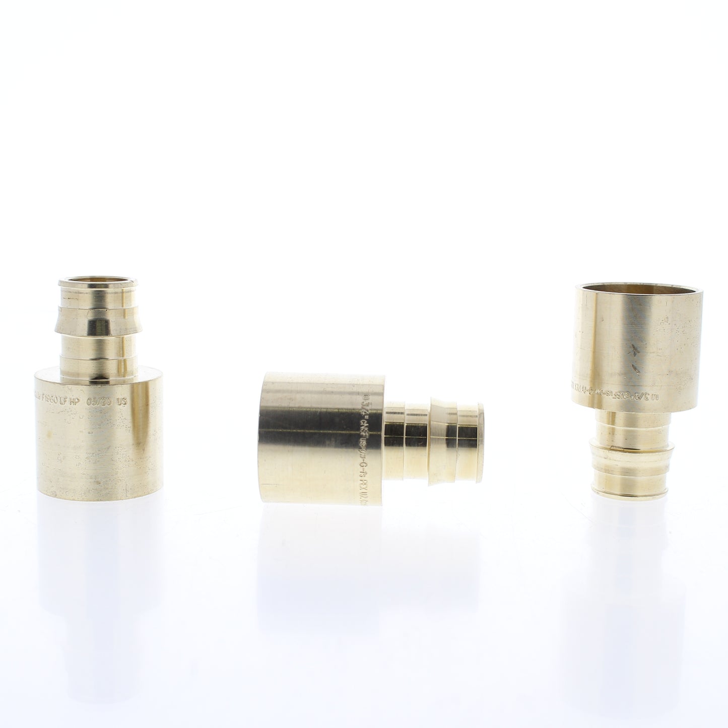 10-pack of Uponor LF4517510 ProPex Lf Brass Sweat Adapters 3/4" PEX x 1" Copper