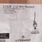 Uttermost 21828 Omega LED 28" White Gold Ribbed Pendant Ceiling Light dweLED