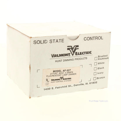 Valmont Electric Hunt 2.3A Silver Black AF-527 Fluorescent Lamp Dimmer 277V 60Hz