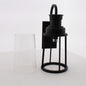 Vaxcel Coventry Outdoor Wall Light Clear Seeded Glass Dark Bronze Finish T0093