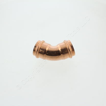 Viega 1-1/4" C x C 45 Elbow ZL Copper Fitting 77622