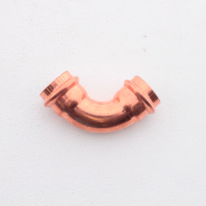 1" Viega Propress 77327 90 Degree Elbow C x C Copper, Shiny Black EPDM Seal
