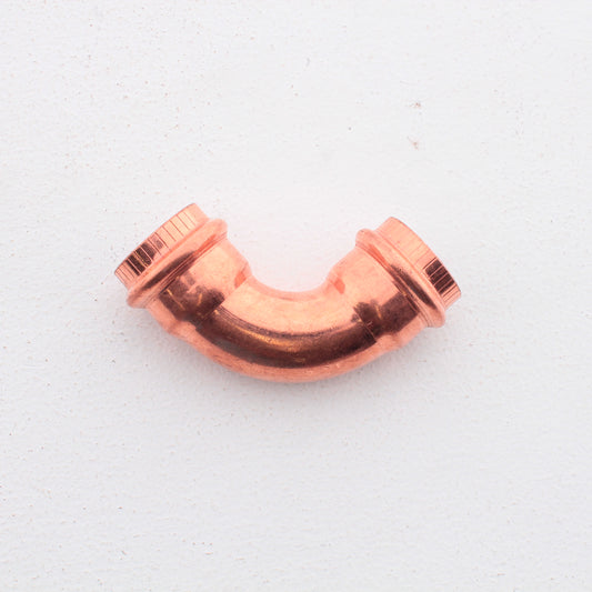 1" Viega Propress 77327 90 Degree Elbow C x C Copper, Shiny Black EPDM Seal