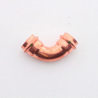 1" Viega Propress 77327 90 Degree Elbow C x C Copper, Shiny Black EPDM Seal