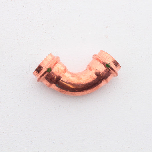 1" Viega Propress 77327 90 Degree Elbow C x C Copper, Shiny Black EPDM Seal